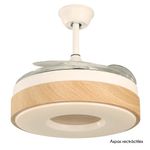 Ventilador con Aspas Retráctiles y Luz Led