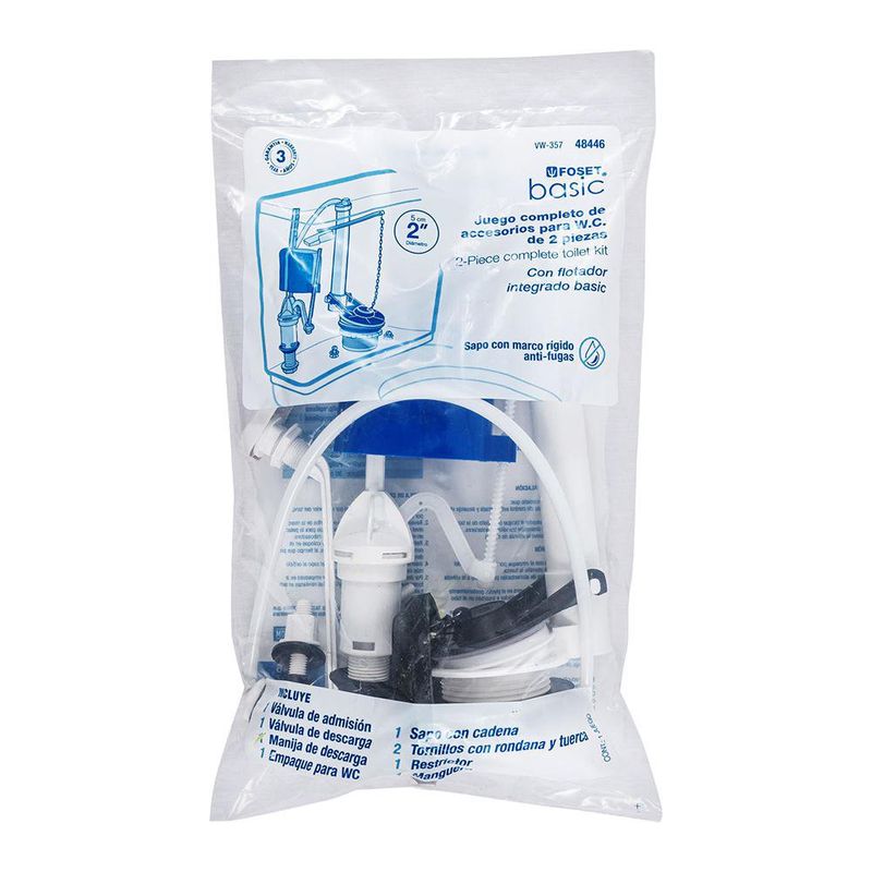 Kit de Reparación para Tanque Sanitario 7 Pzas - Foset