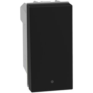 Interruptor Sencillo 15 Ax 127 V Negro