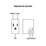 Tomacorriente + 2 Puertos USB Lisboa Acero - Volteck