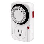 Timer Plug In Análogo 24 Horas - Volteck