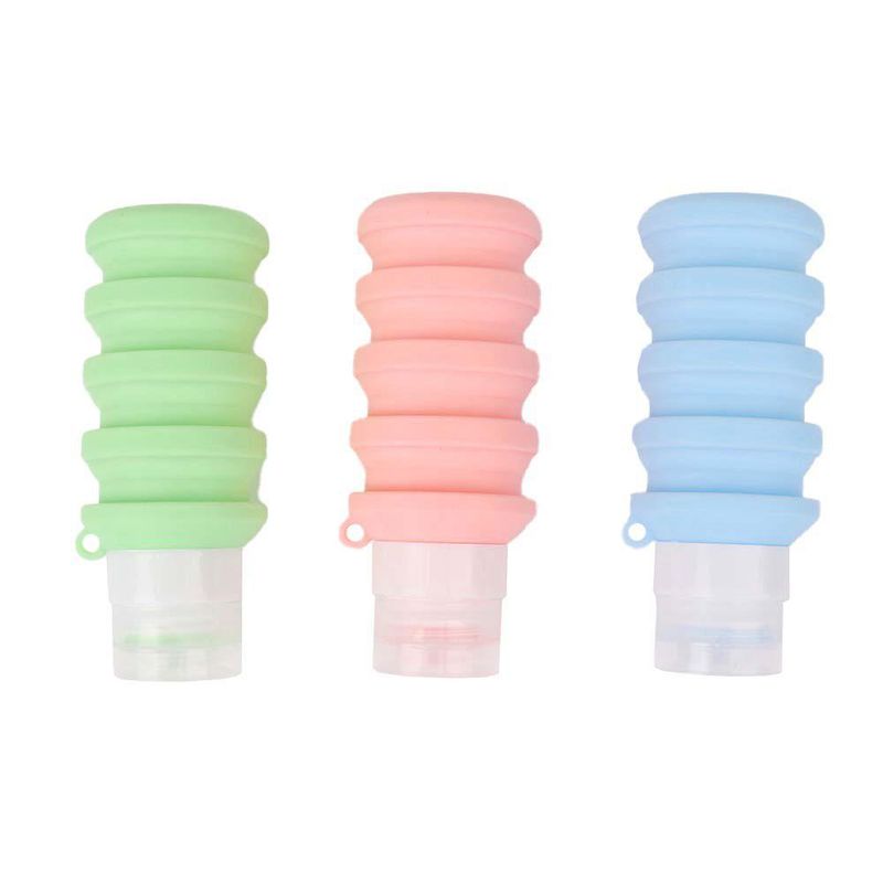 Set de 3 Botellas para Viaje Expandibles
