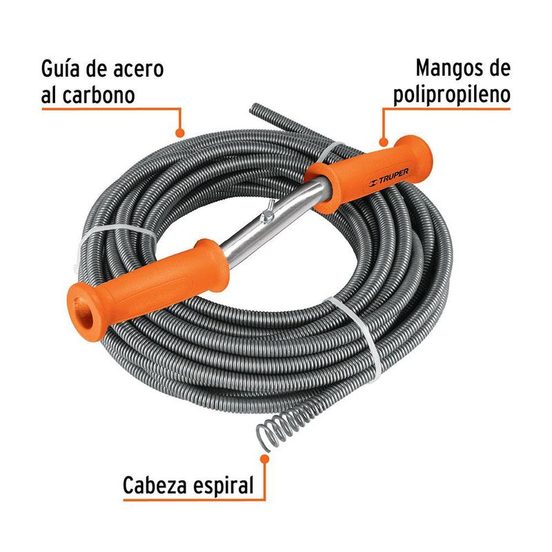 Destapacaños Tipo Sonda de 15 M - Truper