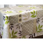 Mantel Rectangular Hojas Beige