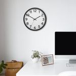 Reloj de Pared 12.5" Negro