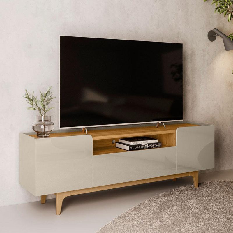 Rack para Tv Orlando Café y Blanco 180x40x60 Cm - Z