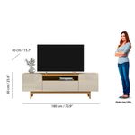 Rack para Tv Orlando Café y Blanco 180x40x60 Cm - Z