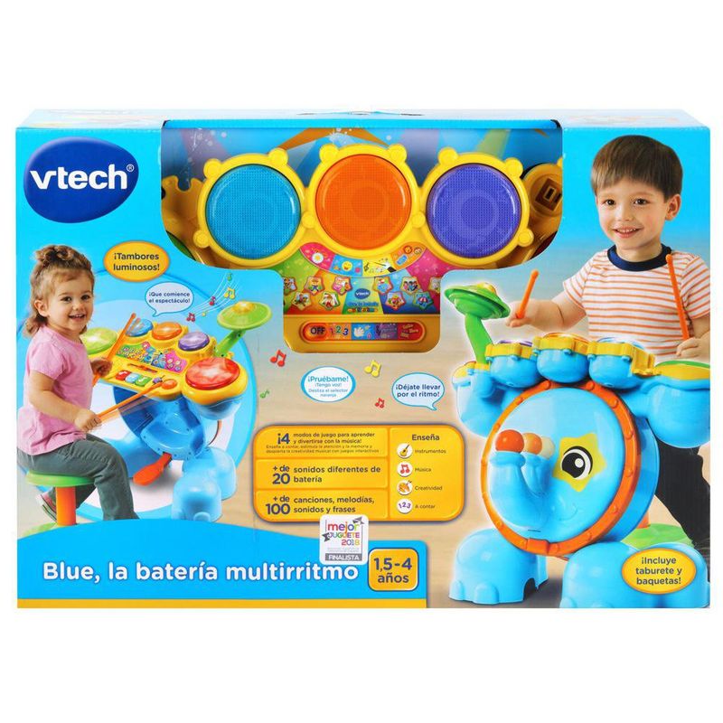 Batería Multiritmo Interactiva Azul