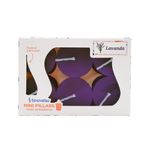 Set de 6 Veladoras Mini Pillars Aroma Lavanda