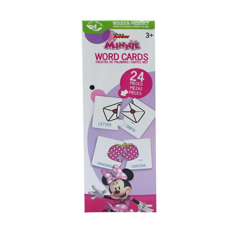 Tarjetas de Palabras de Madera Minnie 24 Pzas