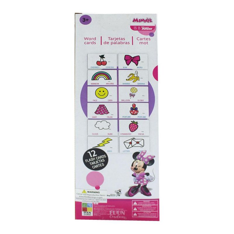 Tarjetas de Palabras de Madera Minnie 24 Pzas