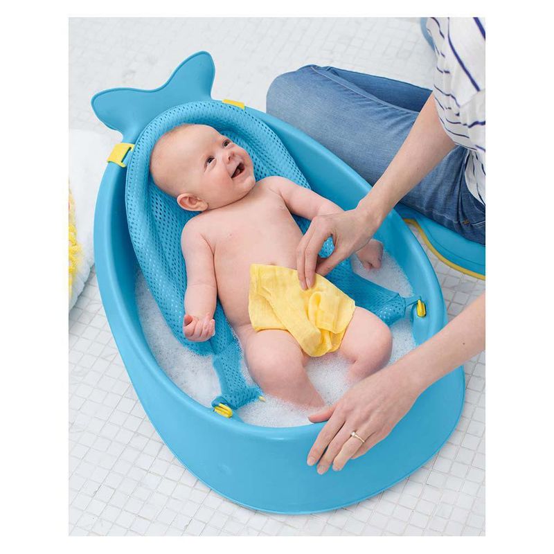 Cojín de baño Moby para lavabo de Skip Hop azul medio liso - Skip Hop