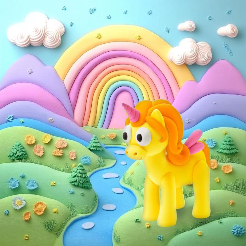 Set de Arcilla Moldeable Unicornio Sunny - 3 Latas