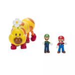 Set de Figuras Wiggler, Mario y Luigi de 2.5 Plg