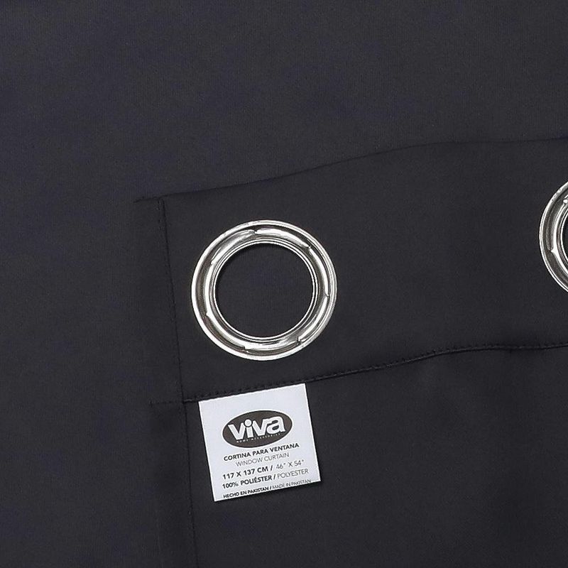 Set 2 Cortinas 80% Blackout Gris Oscuro