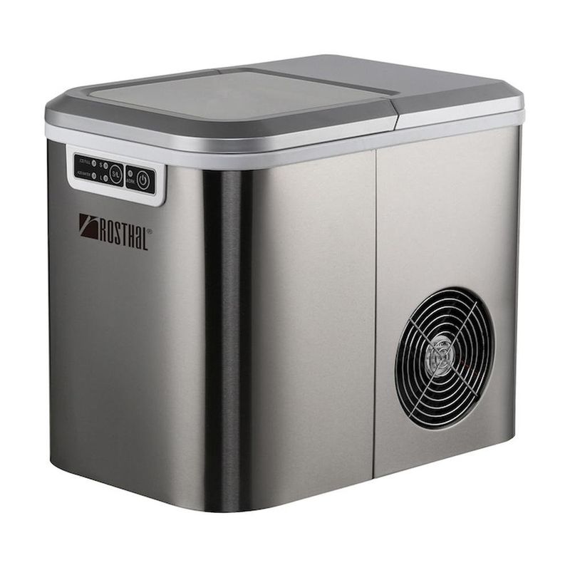 Máquina para Hacer Hielo 2.2 Lts Acero Inoxidable