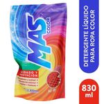 Detergente Líquido Más Color Bolsa 830 ml