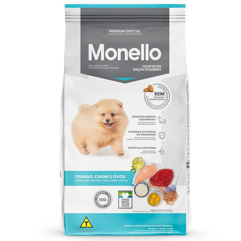 Concentrado para Cachorros Razas Pequeñas con Pollo Carne y Huevo