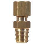Conector de Latón a Compresión 1/4 x 3/8 Plg
