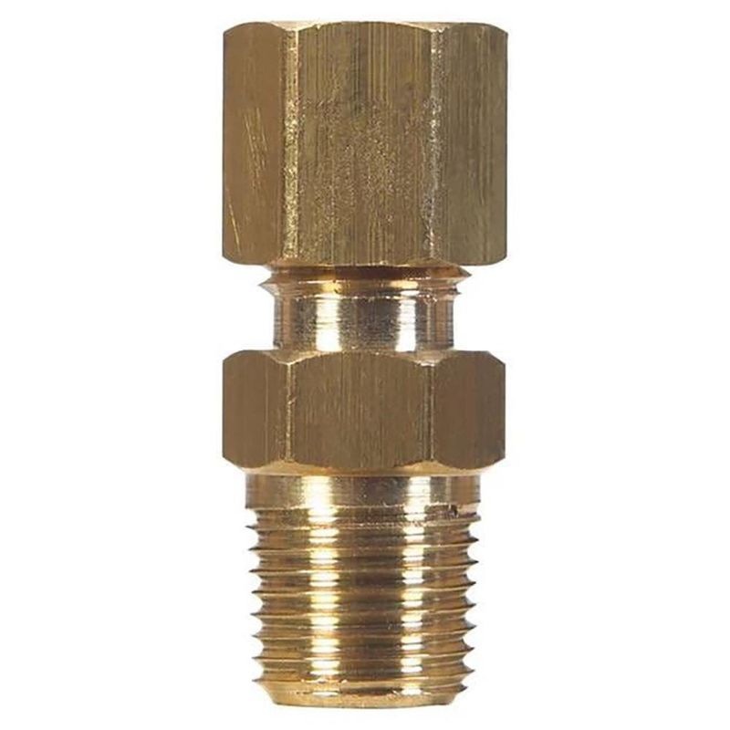 Conector de Latón a Compresión 1/4 x 3/8 Plg
