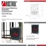 Calefactor Chimenea Eléctrica Pequeña Tipo Convencional