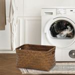 Canasta Rectangular Tranzada Café