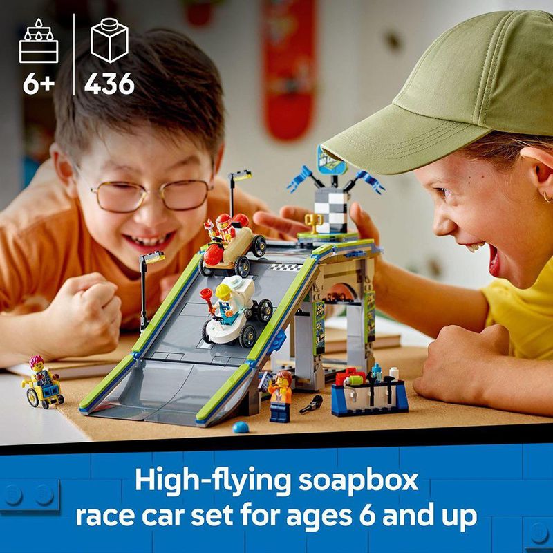 LEGO City Pista de Rampas para Autos de Carrera 436 Pzas