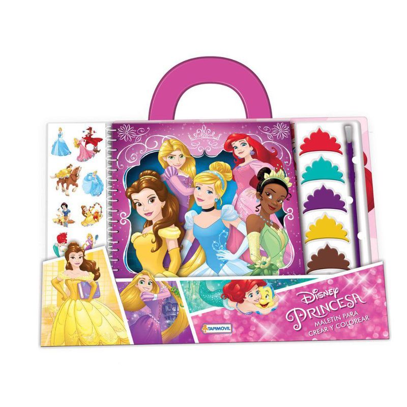 Maletín para Crear y Colorear Princesas Disney