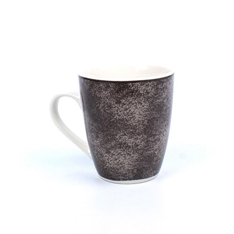 Vajilla Armonía Cerámica Gris Estilo Marmolado 16 Pzs