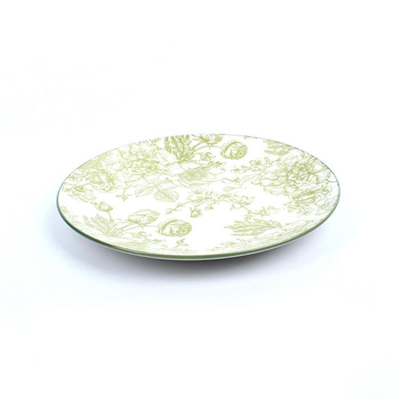 Vajilla-Elizabeth-Ceramica-Diseño-Floral-Verde-16-Pzs