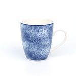 Vajilla Armonía Cerámica Azul Estilo Marmolado 16 Pzs