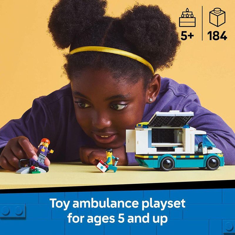 Ambulancia de Emergencias LEGO City 184 Pzas