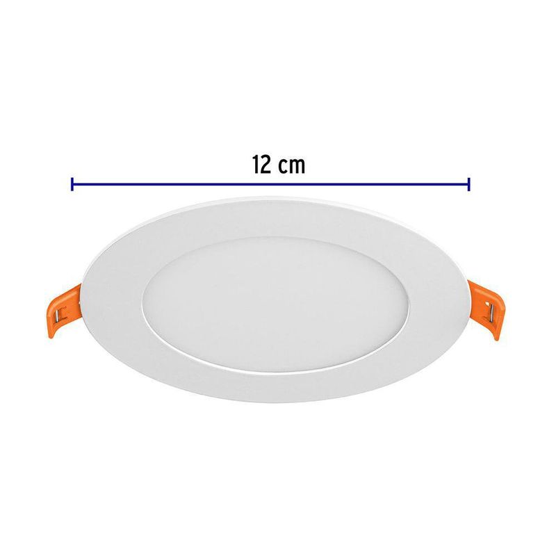 Lámpara LED Redonda Empotrable Luz Cálida 6 W - Volteck