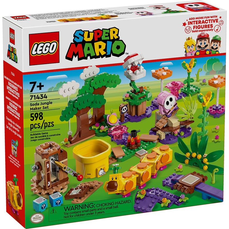 Set Lego Super Mario Soda Jungle Maker de 598 Pzas