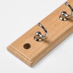 Gancho Atornillable de Madera con 4 Colgadores