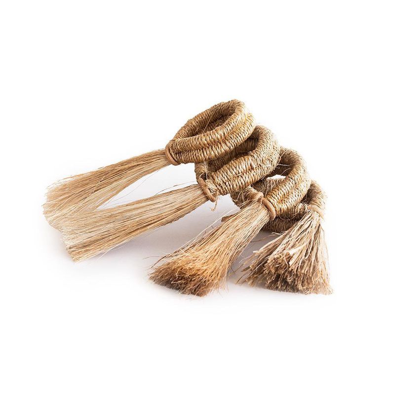 Set de 4 Anillos para Servilleta de Fibras Naturales