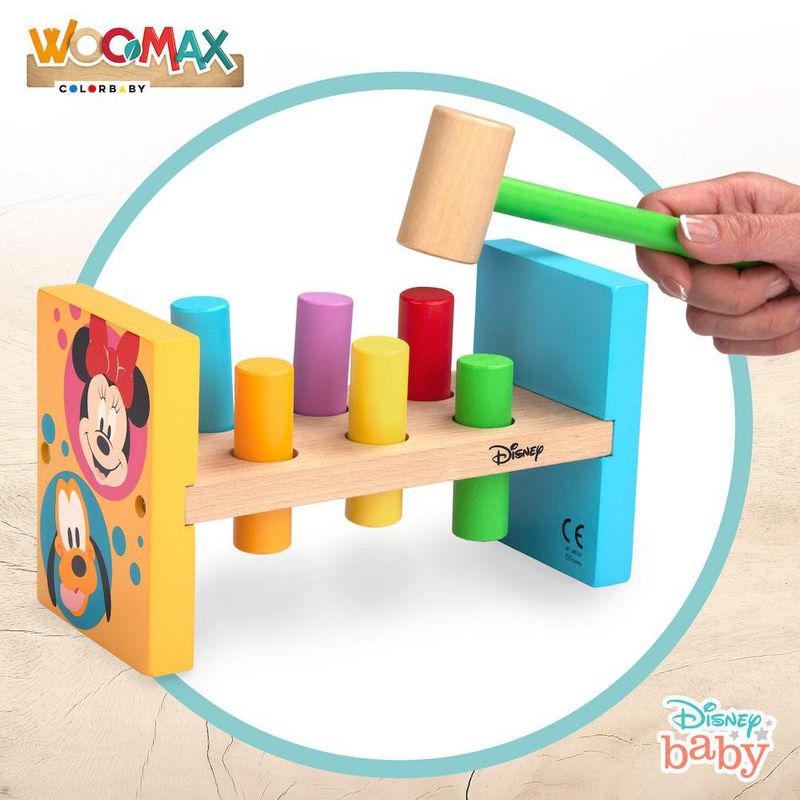 Juego Martillo de Madera Disney Baby 8 Pzas