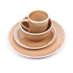 Vajilla Cerámica Andina Beige 16 Pzs