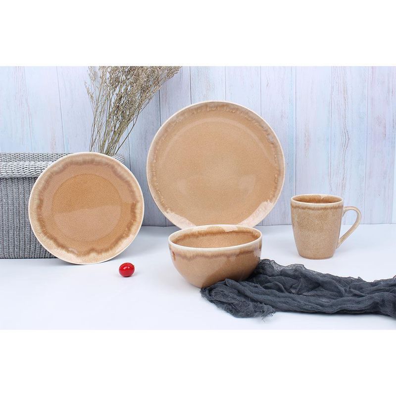 Vajilla Cerámica Andina Beige 16 Pzs
