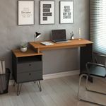 Escritorio Plus Negro y Café