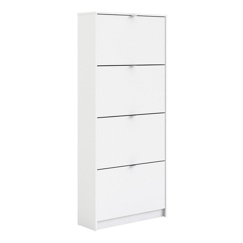 Zapatera Blanca con 4 Puertas