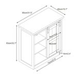 Mueble con 3 Niveles y Puerta Corrediza Fiore
