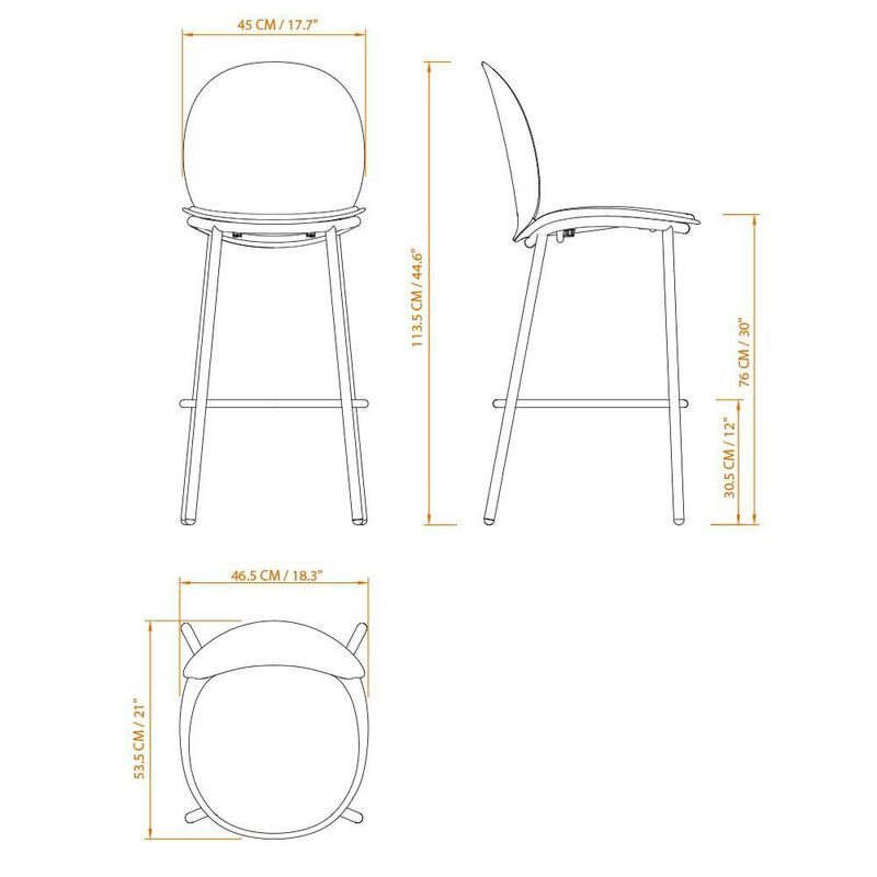 Silla Alta Andy Negra