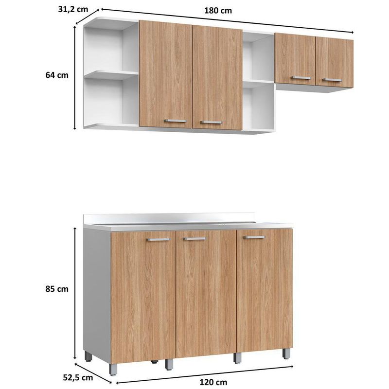 Juego de Gabinetes para Cocina Blanco