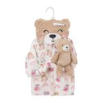 Bata de Franela Oso Rosa y Peluche