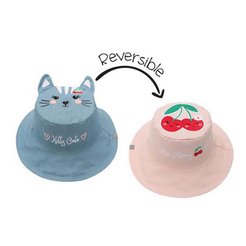 Sombrero Reversible Gato/Cereza 6-24M