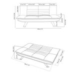 Sofá Cama Moderno Café