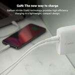 Cargador de Pared Gan con 2 Puertos USB-C Blanco 68W
