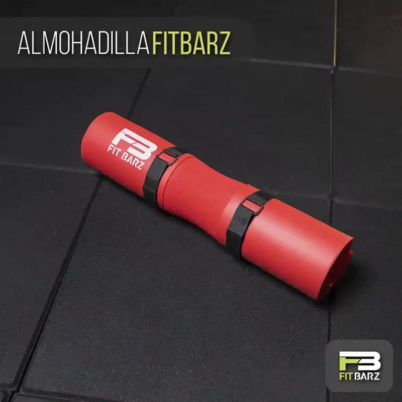 Almohadilla para Barra con Correas Ajustables Roja