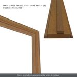 Marco de MDF Natural 17x60x2130 Cm